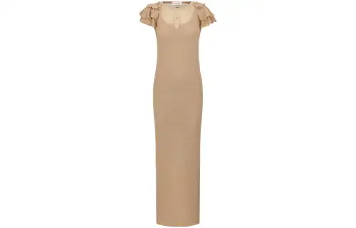 DIOR SS23 Short Sleeved Dress Women's Beige