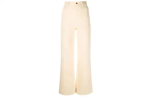 MIU MIU Jeans Women's Yellow Moderate Straight Fit Pants