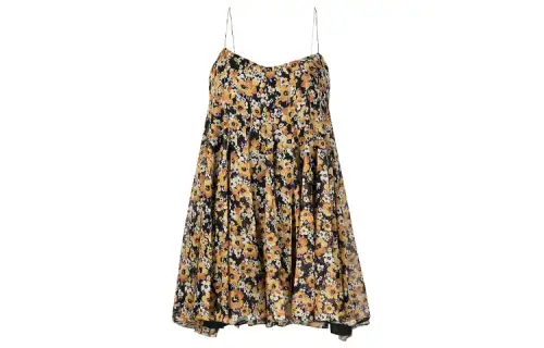 SAINT LAURENT Sleeveless Dress Women's Multicolor