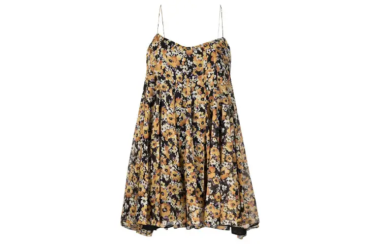 SAINT LAURENT Sleeveless Dress Women's Multicolor