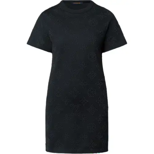 LOUIS VUITTON Rhinestone Mahina T-Shirt Dress