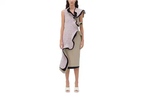 Bottega Veneta SS24 Sleeveless Dress Women's Multicolor