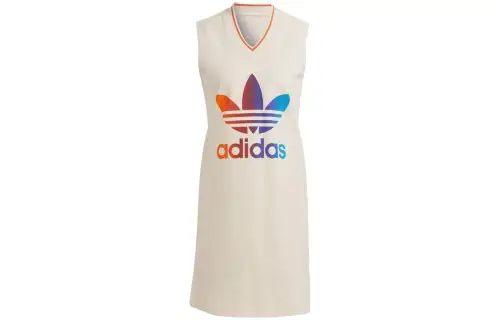 Adidas Originals Sleeveless Dress Japan Version Women's Beige