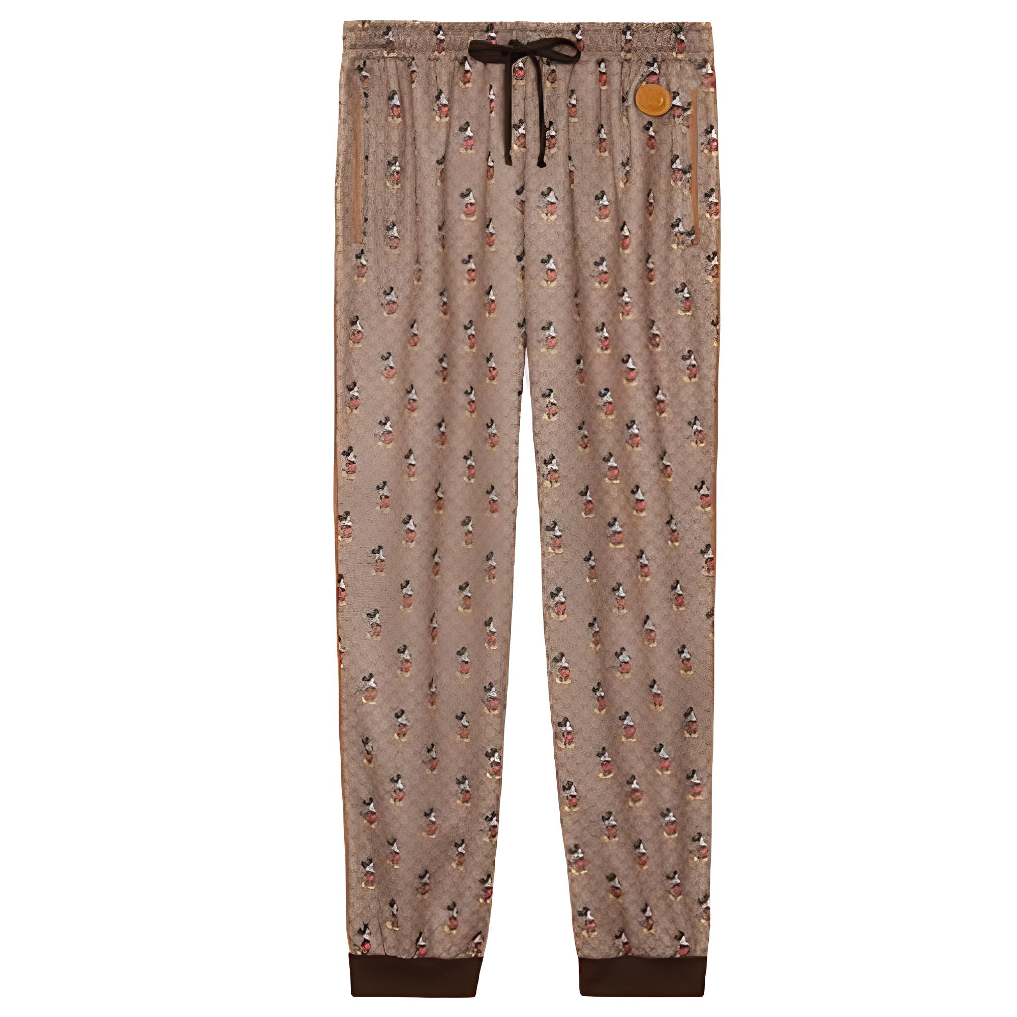 Женские штаны Gucci GUCCI x Disney/ FW22 (коричневые)