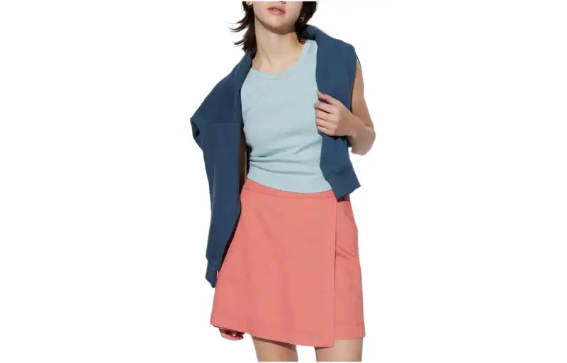 UNIQLO Casual Shorts Women's Orange Yellow