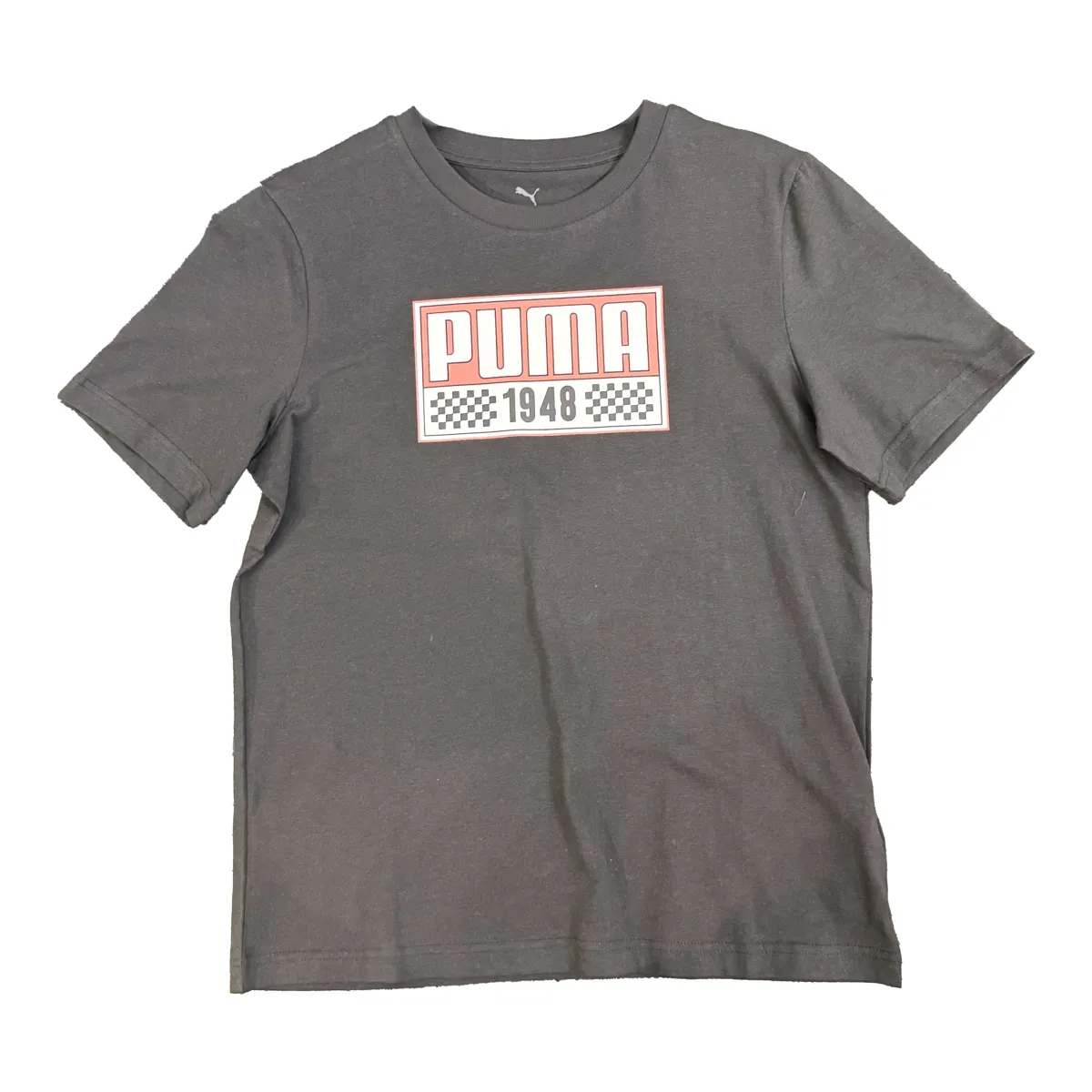 PUMA T-Shirts Unisex Black Crew Neck Moderate
