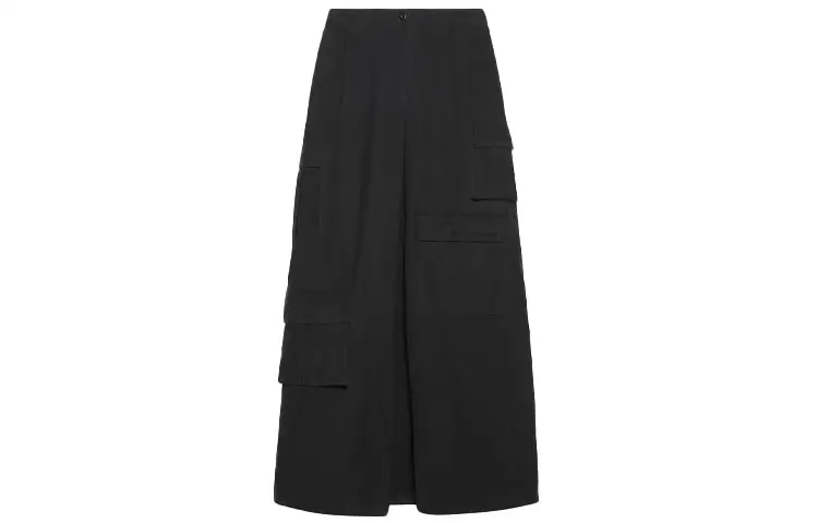 Balenciaga SS22 Casual Long Skirt Women's Black