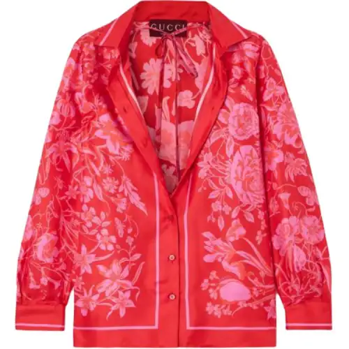 GUCCI Gucci, bra, long-sleeve, shirt, red set, oversize, women's style