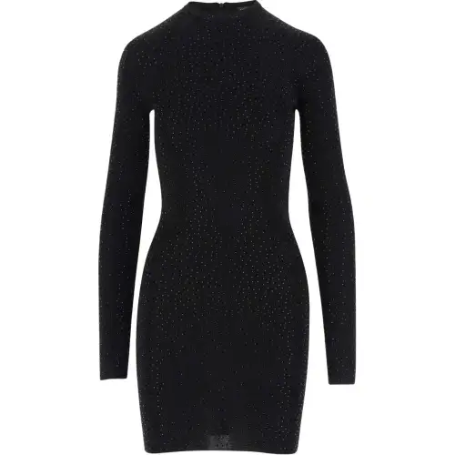 Balenciaga Rhinestone Embellished Mini Dress