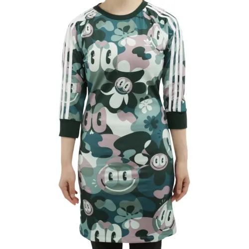 Adidas Originals Long Sleeved Dress Women's Multicolor