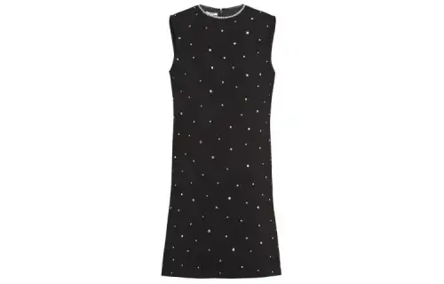 MIU MIU Sleeveless Dress Women's Black