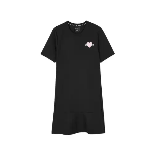 Skechers Short Sleeved Dress Women's Carbon Black