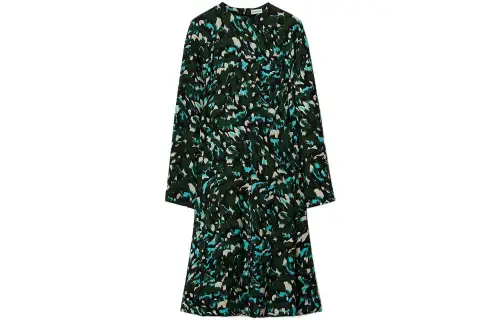 Burberry Long Sleeved Dress Women's Green