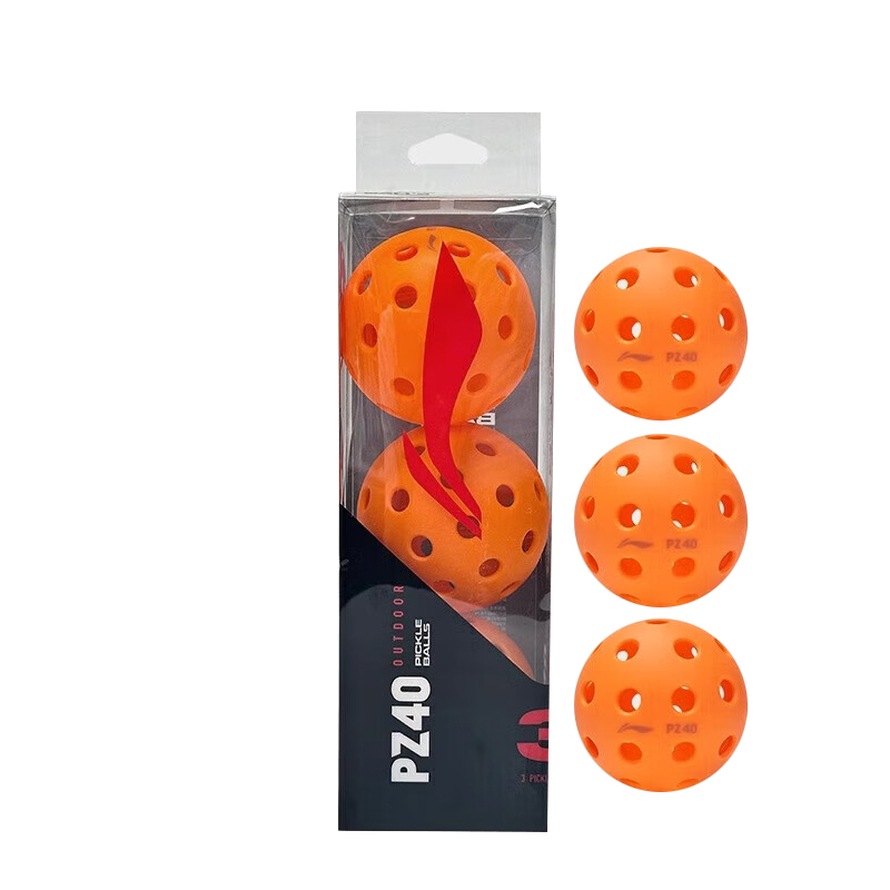 Li Ning Niche Racquet Sports TPE Everyday Unisex 26 Eyelets Orange Red PEAK Pickleball