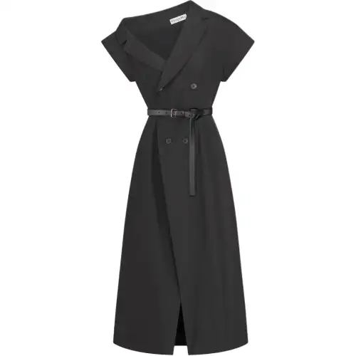 DIOR SS25 Short Sleeved Dress Women's Black