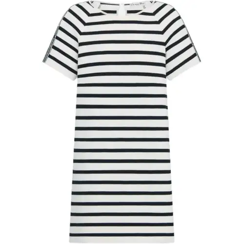 DIOR Short Sleeved Dress Women's Marine Blue