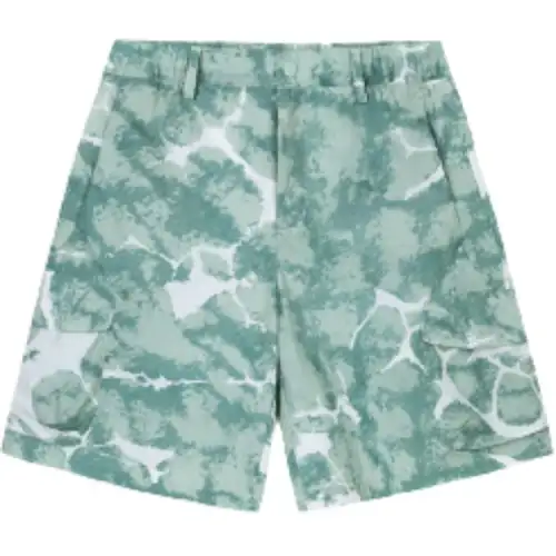 Anta Outdoor Collection Casual Shorts Women's Rain Mist Cyan/All Over Print