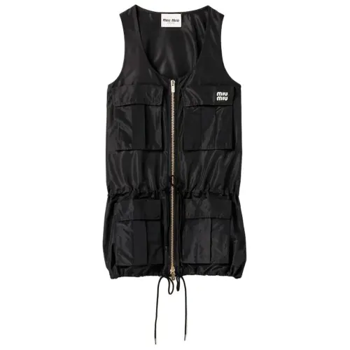 MIU MIU Sleeveless Dress Women's Black