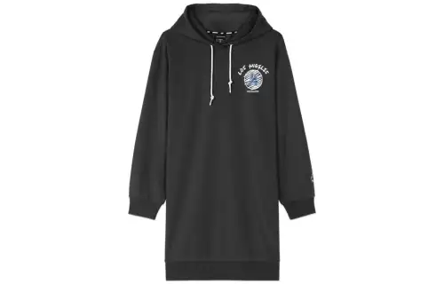 Skechers Holiday Casual Collection Long Sleeved Dresses Women's Hooded Moderate Mid Length