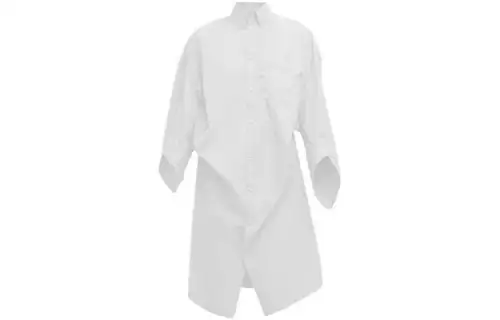 Balenciaga Long Sleeved Dress Regular Fit Women's White