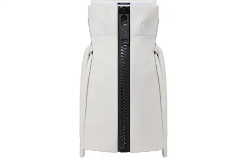 LOUIS VUITTON Xxl Zipper Side Tie Dress Sleeveless Dress Women's Gray