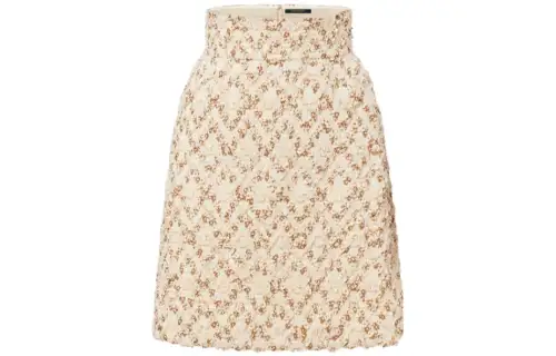 LOUIS VUITTON Casual Long Skirt Women's Beige
