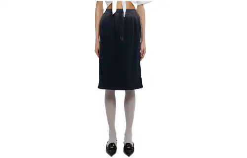 MIU MIU Casual Long Skirts Women's Gray Short Other
