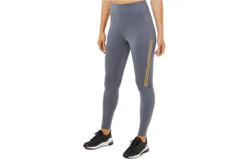 Asics Logo Graphic Tight Leggings Women's Gray