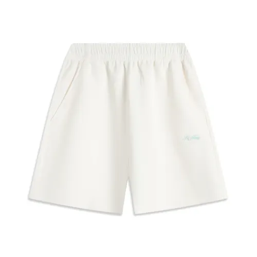 Li Ning Sports Trendy Collection Casual Shorts Women's Ivory