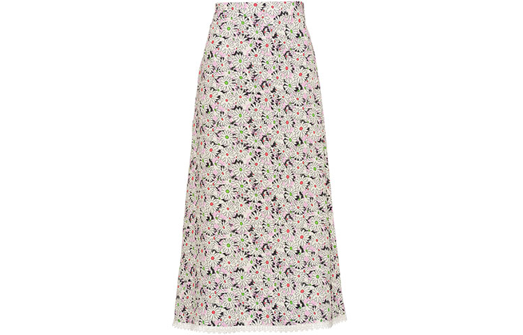 MIU MIU FW21 Casual Long Skirt Women's Cherry Blossom