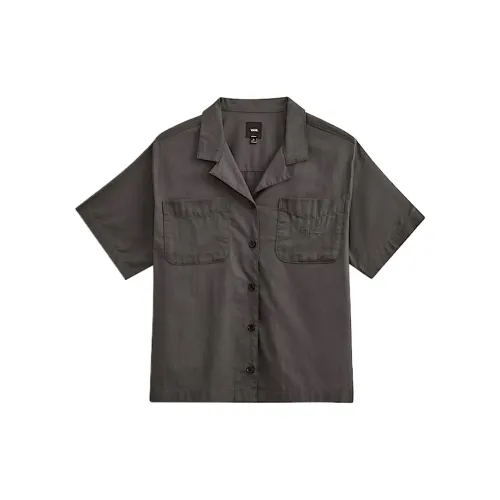 Vans Shirts Women's Gray Lapel Moderate Other