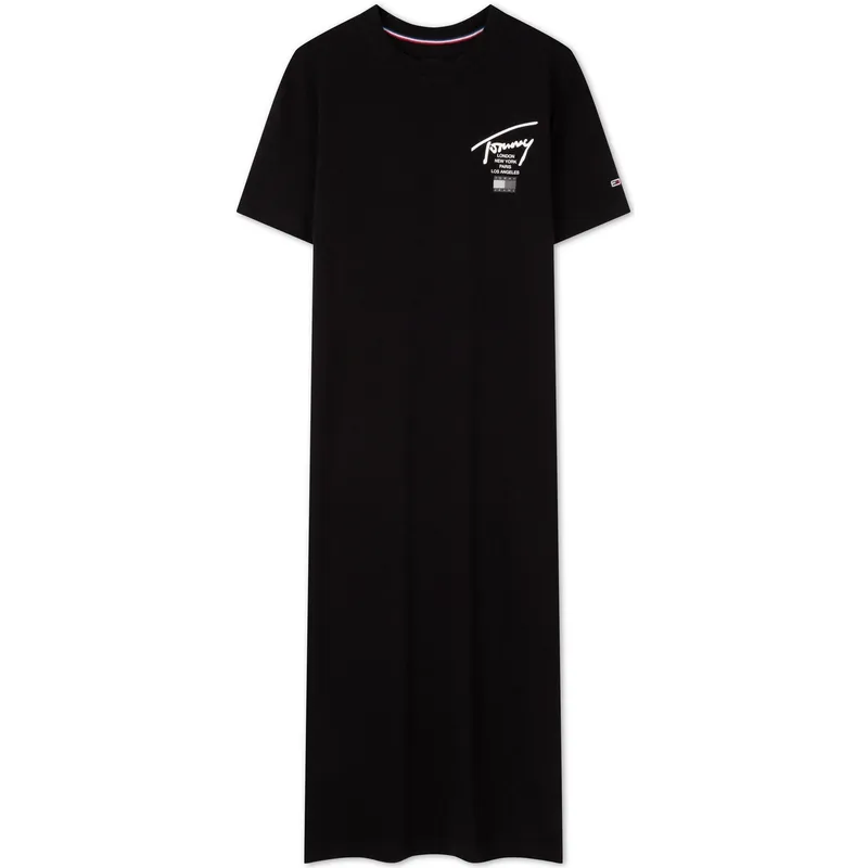 Tommy Hilfiger Short Sleeved Dress Women's Black