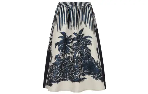 DIOR Casual Long Skirt Women's Blue