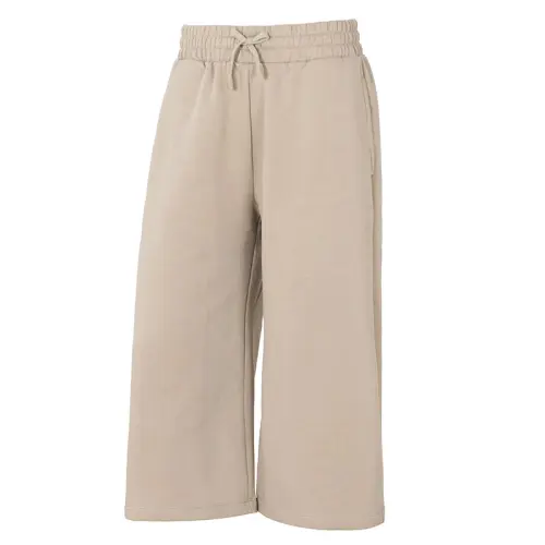 Under Armour Rival Fleece Crop Wide Leg Knitted Sweatpants Women's Ecru