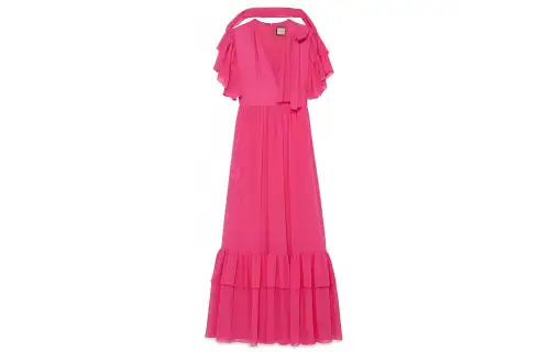 GUCCI SS23 Short Sleeved Dress Women's Pink