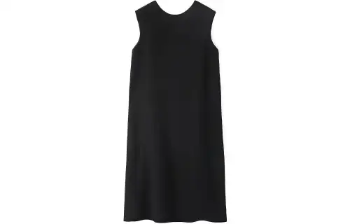 LOEWE Sleeveless Dresses Women's Black Crew Neck Moderate Mid Length