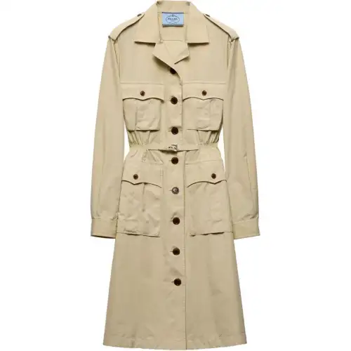 PRADA Gabardine Midi Dress