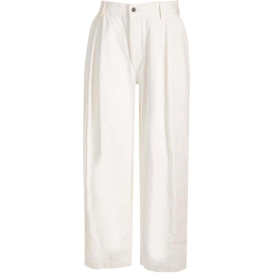 Bottega Veneta Logo Patch Straight Leg Jeans