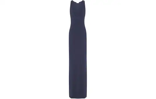 SAINT LAURENT Sleeveless Dress Women's Marine Blue