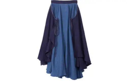 LOEWE FW21 Casual Long Skirt Women's Blue