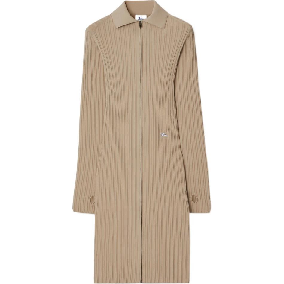 Женское платье Burberry с воротником (черное)