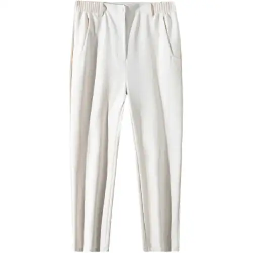 Anta Champion All Weather Collection Knitted Sweatpants Women's Fish Belly White
