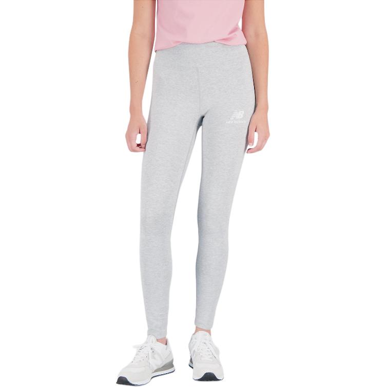 New Balance Essentials Leggings Essentials Stacked Logo Cotton Leggings Women's Sport Gray