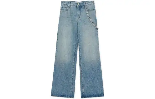 LOEWE Chain Jeans 'Washed Denim'
