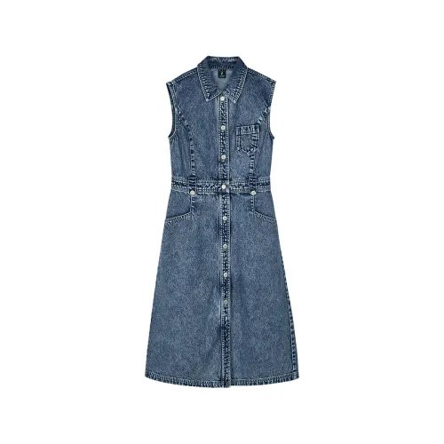Skechers SS24 Sleeveless Dress Women's Moonlight Blue