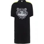 KENZO SS23 Short Sleeved Dress Women's Black
