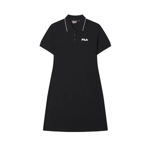 FILA ORIGINALE Short Sleeved Dress Women's Jet Black BK