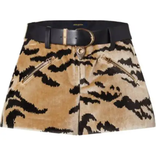 LOUIS VUITTON VeLOUIS VUITTONet Tiger Mini Shorts