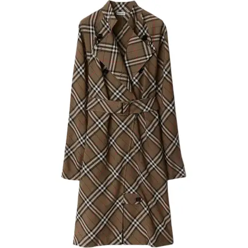Burberry SS25 Long Sleeved Dress Women's Shrub Color