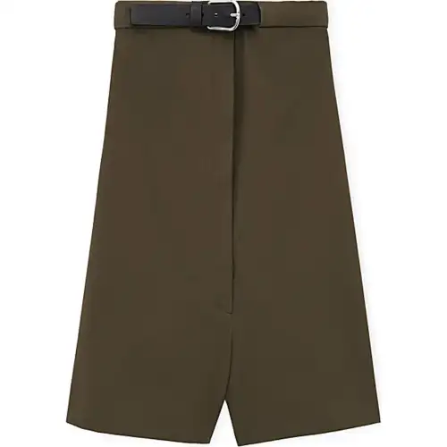 LOEWE FW24 Casual Shorts Women's Camellia Sinensis Leaf Foam Enamel